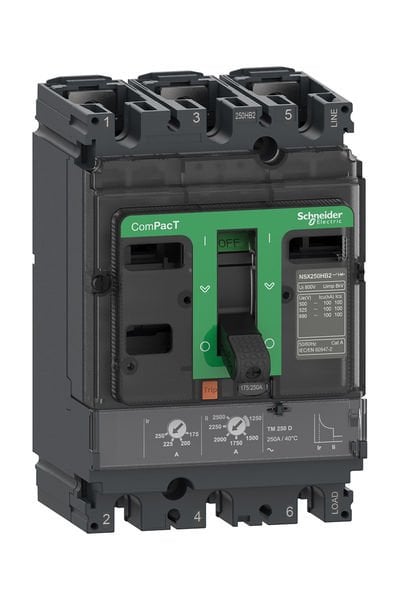 Schneider (C10V3TM063) NSX100 HB1 TM 63D 75kA 690V 3P