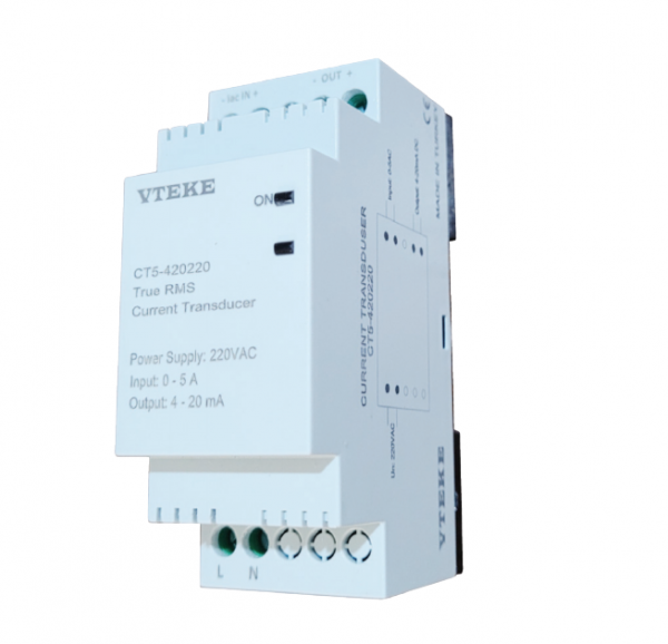 Vteke AKIM TRANSDÜSERİ, GİRİŞ:5A, ÇIKIŞ: 4-20MA, UN: 24V