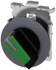 Siemens 3SU1062-2DF40-0AA0 Sirius ACT Mat Metal Yassı Tip 30 mm 0-1 pozisyonlu ışıklandırılabilir kalıcı mandal buton yeşil