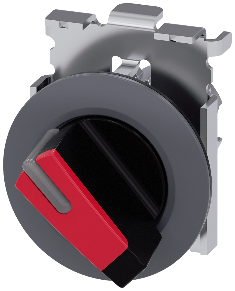 Siemens 3SU1062-2DF20-0AA0 Sirius ACT Mat Metal Yassı Tip 30 mm 0-1 pozisyonlu ışıklandırılabilir kalıcı mandal buton kırmızı
