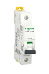 Schneider (A9F84125) Acti9 iC60H 1P 25A, 10kA C eğrisi Otomat