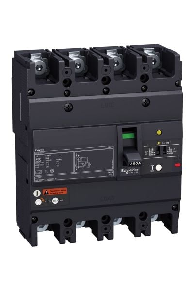 Schneider (EZCV250H4125) 4P 36 kA 220/240 V125 A MCCB