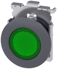 Siemens 3SU1061-0JD40-0AA0 Sirius ACT Mat Metal Yassı Tip 30 mm Sinyal Lambası Yeşil