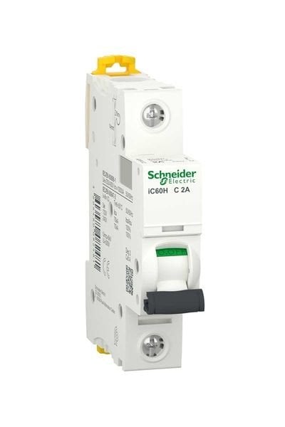 Schneider (A9F84102) Acti9 iC60H 1P 2A, 10kA C eğrisi Otomat