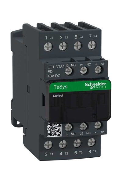 Schneider (LC1DT32ED) TeSys Deca Kontaktör 4P 32A AC1 48VDC 4NA