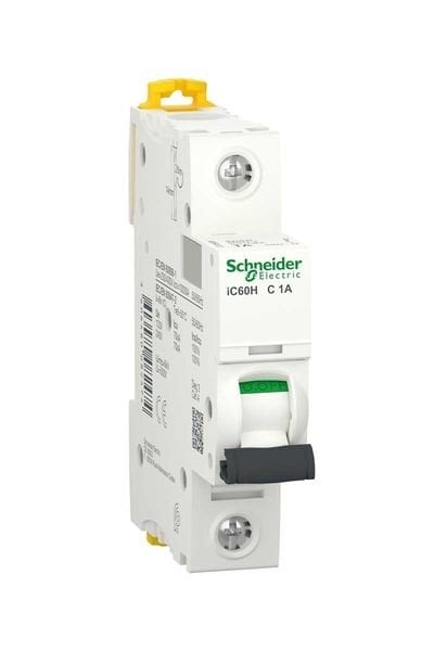 Schneider (A9F84101) Acti9 iC60H 1P 1A, 10kA C eğrisi Otomat