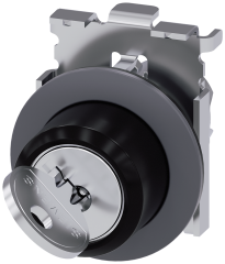 Siemens 3SU1060-4LF11-0AA0 Sirius ACT Mat Metal Yassı Tip 30 mm RONIS 0-1 pozisyonlu kilitli kalıcı mandal buton
