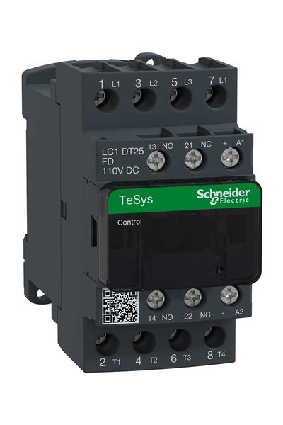 Schneider (LC1DT25FD) TeSys Deca Kontaktör 4P 25A AC1 110VDC 4NA