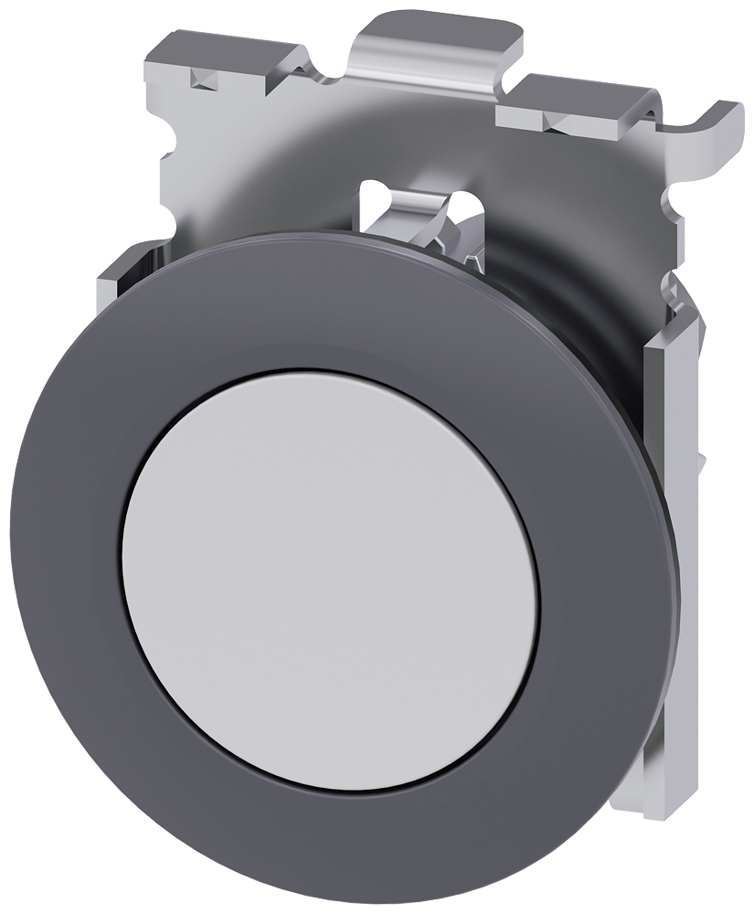Siemens 3SU1060-0JB60-0AA0 Sirius ACT Mat Metal Yassı Tip Yay Dönüşlü 30 mm Buton Beyaz