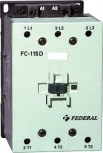 Federal KONTAKTÖR FC-115D 3P AC3:115A AC5a:140A 440Vac Us:48Vac 1NO+1NC