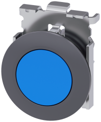 Siemens 3SU1060-0JB50-0AA0 Sirius ACT Mat Metal Yassı Tip Yay Dönüşlü 30 mm Buton Mavi