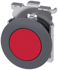 Siemens 3SU1060-0JB20-0AA0 Sirius ACT Mat Metal Yassı Tip Yay Dönüşlü 30 mm Buton Kırmızı