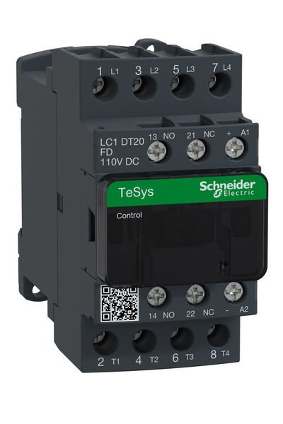 Schneider (LC1DT20FD) TeSys Deca Kontaktör 4P 20A AC1 110VDC 4NA