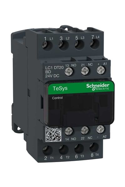 Schneider (LC1DT20BD) TeSys Deca Kontaktör 4P 20A AC1 24VDC 4NA