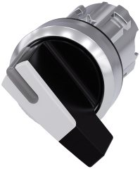 Siemens 3SU1052-2CF60-0AA0 SIRIUS ACT metal ışıklandırılabilir beyaz 1-0-2 kalıcı mandal buton kafası