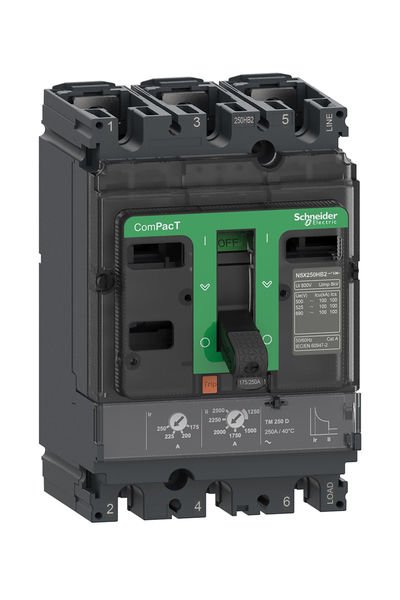 Schneider (C10R3TM100) NSX100 R TM 100D 45kA 690V 3P