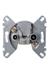 Schneider (MTN466099) R/TV+SAT geçişli-sonlu Priz (2 çıkışlı)