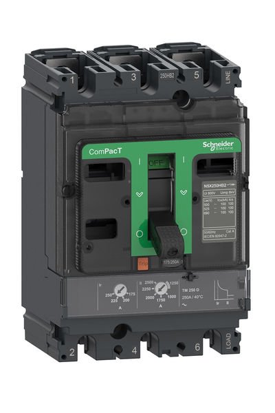 Schneider (C10R3TM080) NSX100 R TM 80D 45kA 690V 3P