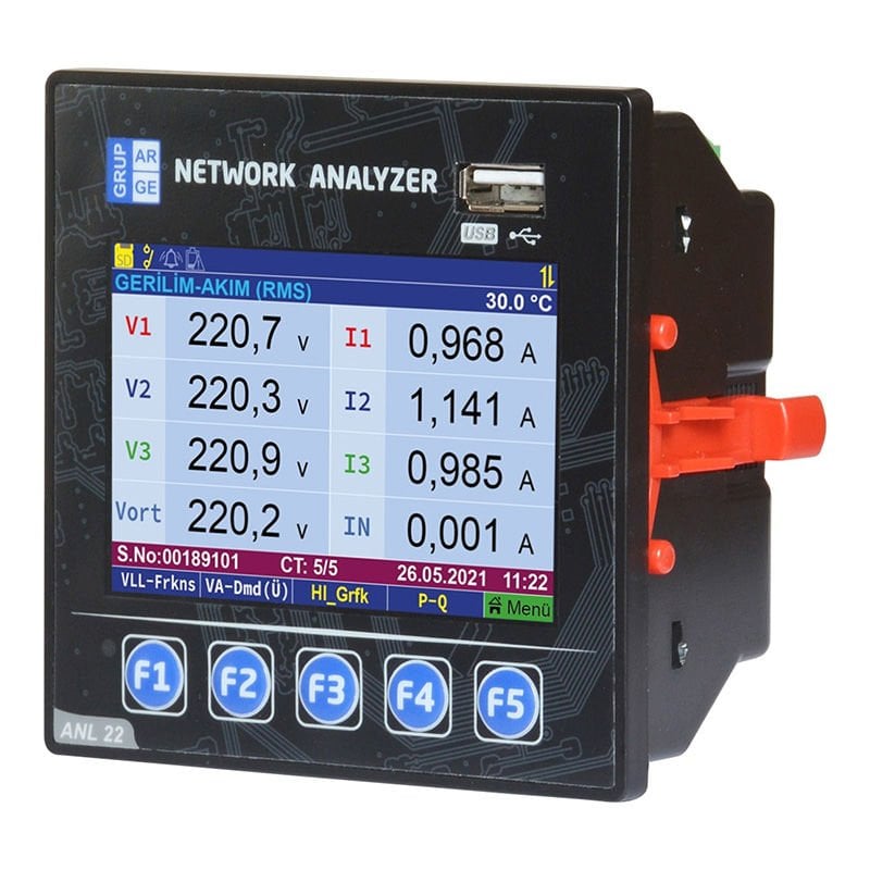Grup Arge (GA4122) (ANL 22) DIGITAL ÇIKIŞLI ŞEBEKE ANALİZÖRÜ(CT30 AT)