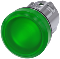 Siemens 3SU1051-6AA40-0AA0 Sinyal Lambası kafası Metal yeşil