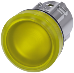Siemens 3SU1051-6AA30-0AA0 Sinyal Lambası kafası Metal sarı