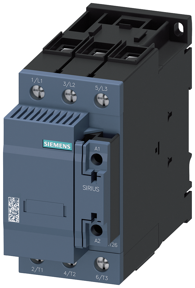 Siemens 3RT2637-1AP03 3RT2 SERİSİ KONDANSATÖR KONTAKTÖRÜ, 400 V AC, 25..75kVAR, 1NO+1NC, BOY S2