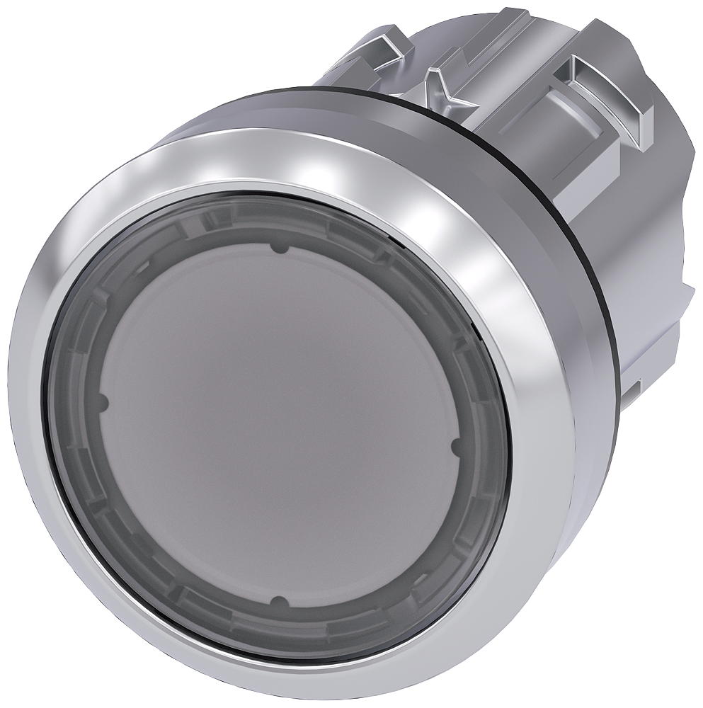 Siemens 3SU1051-0AB70-0AA0 Işıklandırılabilir Yay Dönüşlü Metal Buton Kafası renksiz