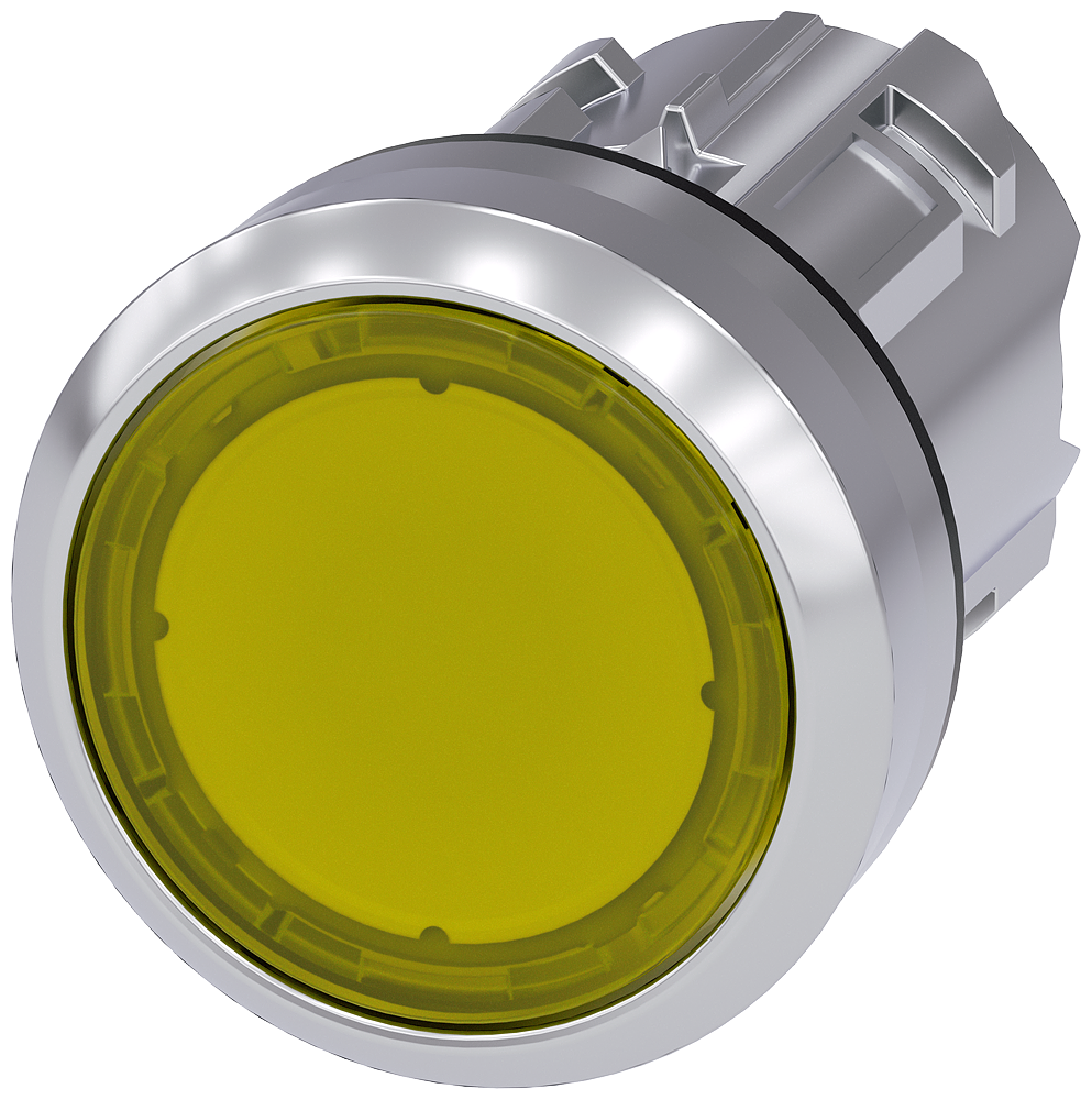 Siemens 3SU1051-0AB30-0AA0 Işıklandırılabilir Yay Dönüşlü Metal Buton Kafası sarı