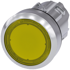 Siemens 3SU1051-0AB30-0AA0 Işıklandırılabilir Yay Dönüşlü Metal Buton Kafası sarı