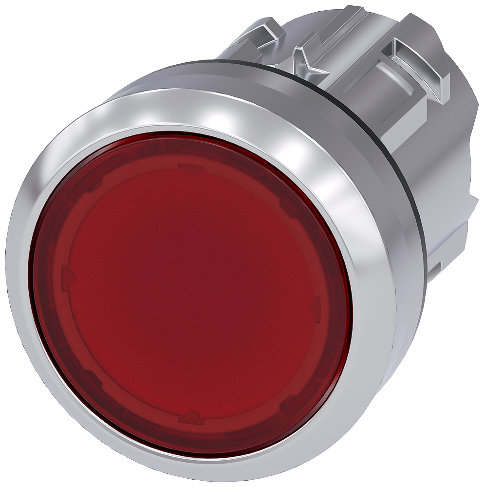 Siemens 3SU1051-0AB20-0AA0 Işıklandırılabilir Yay Dönüşlü Metal Buton Kafası kırmızı