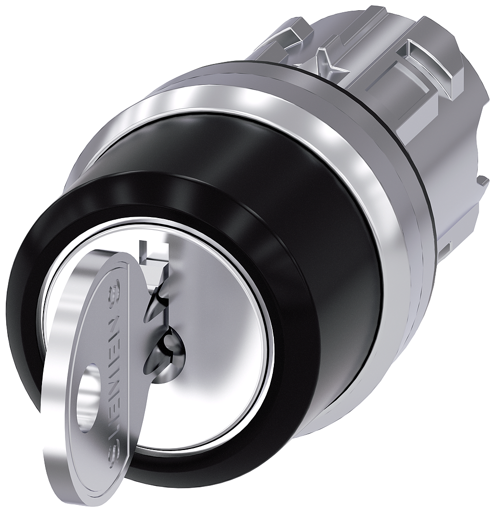 Siemens 3SU1050-4BM01-0AA0 3SU 3 pozisyonlu yay dönüşlü anahtarlı mandal buton