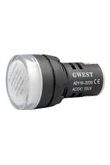 GWEST 22mm BEYAZ 110V. SİNYAL LAMBASI