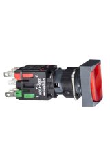 Schneider (XB6DW4B2B) RECT.ILL.PUSH-BUT.RED NC