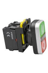 GWEST A5-11RD-110 110V. LED IŞIKLI İKİZ BUTON