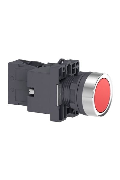 Schneider (XA2EW34M1) 1 NA Kırmızı Işıklı, yaylı butonlar 220 V AC/ DC