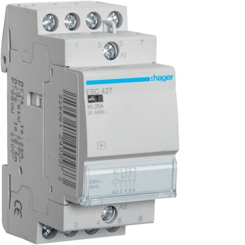 Contactor 25A, 2NO+2NC, 230V