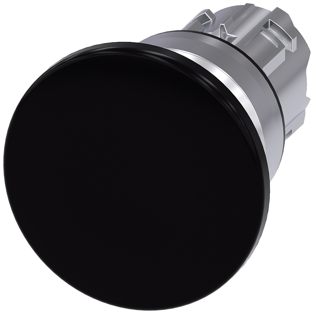 Siemens 3SU1050-1BD10-0AA0 SIRIUS ACT 40mm metal siyah mantar buton