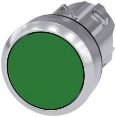 Siemens 3SU1050-0AB40-0AA0 Yay Dönüşlü Metal Buton Kafası yeşil