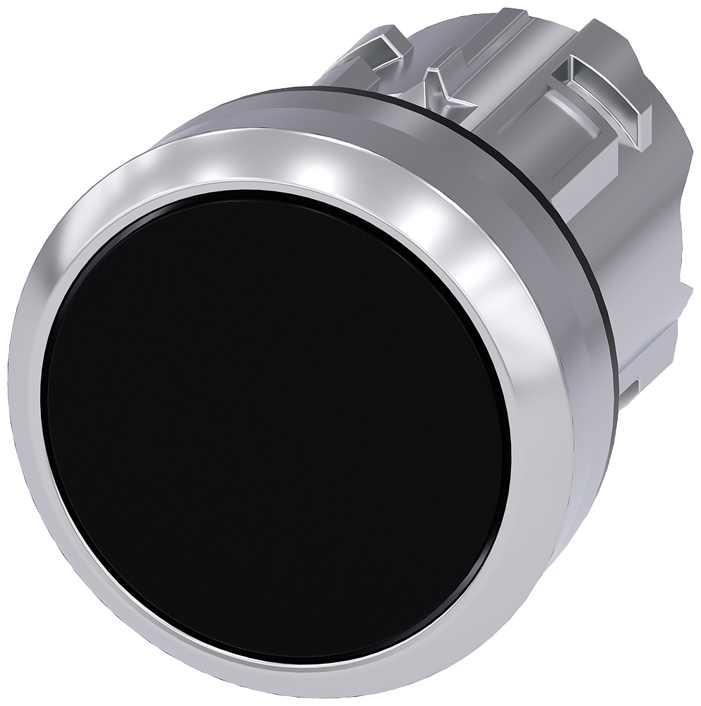 Siemens 3SU1050-0AB10-0AA0 Yay Dönüşlü Metal Buton Kafası siyah