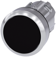 Siemens 3SU1050-0AB10-0AA0 Yay Dönüşlü Metal Buton Kafası siyah