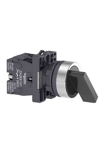 Schneider (XA2EJ33) 1 NA+1 NA Siyah, uzun mandallı buton