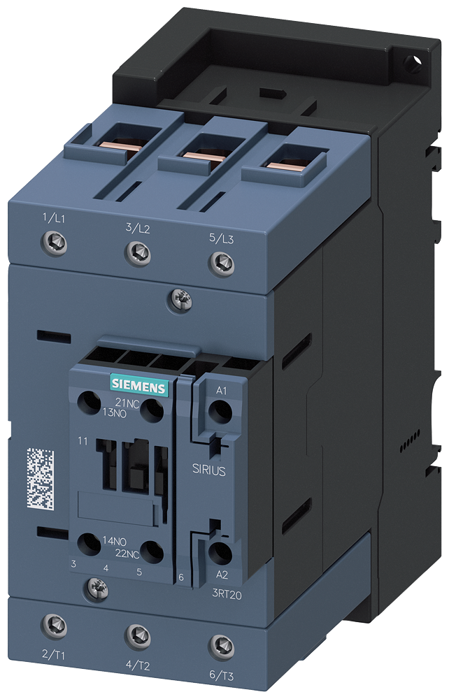 Siemens 3RT2046-1AF00 Güç kontaktörü, AC-3e/AC-3, 95 A, 45 kW / 400 V, 3 kutuplu, 110 V AC, 50 Hz, yardımcı kontaklar: 1 NO + 1 NC, vidalı terminal, boyut: S3