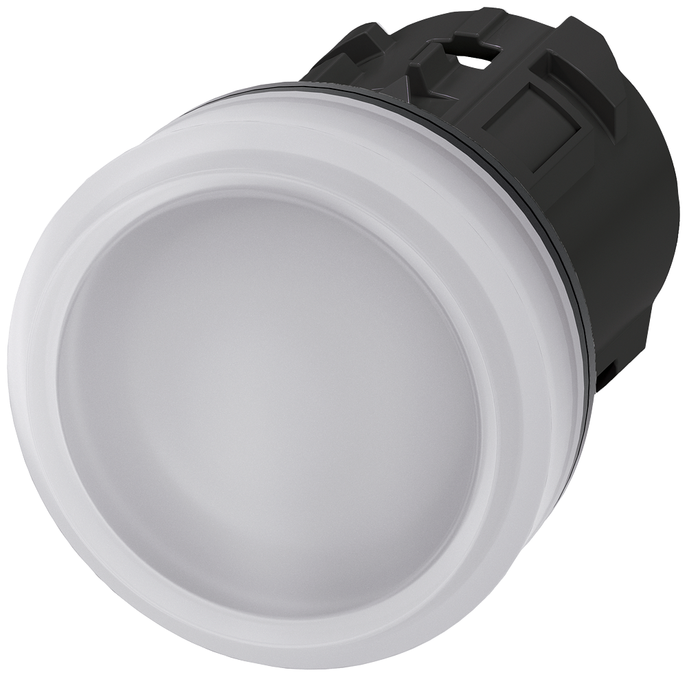 Siemens 3SU1001-6AA60-0AA0 Sinyal Lambası kafası plastik beyaz