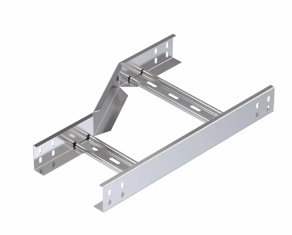 STS H60 Kablo Merdivenleri Sol Redüksiyon Dönüş Elemanı-Omega Tip