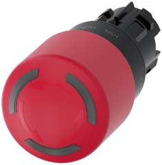 Siemens 3SU1001-1GB20-0AA0 Sirius ACT Plastik Çevir-Kur, ışıklı 30 mm Acil Stop Mantar Butonlar