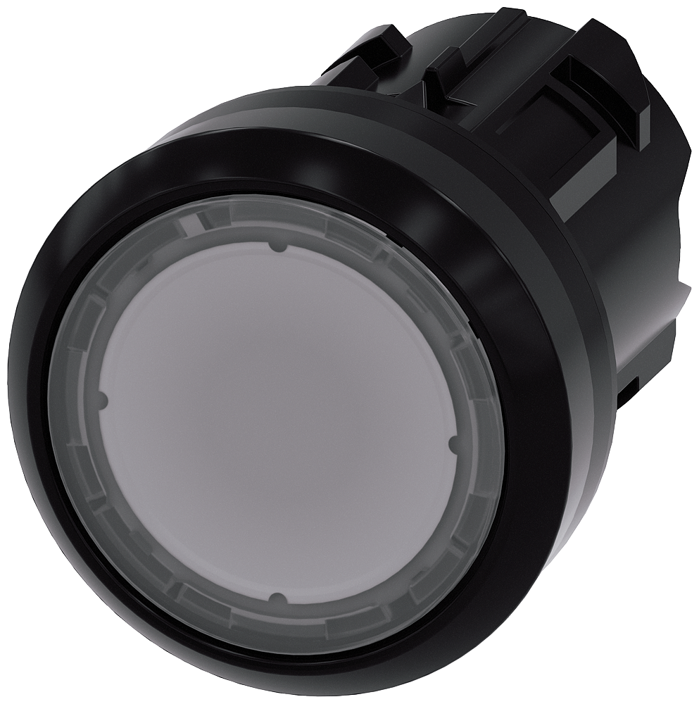 Siemens 3SU1001-0AB70-0AA0 Işıklandırılabilir Yay Dönüşlü Plastik Buton Kafası renksiz