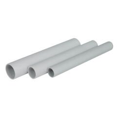 Zeybek 25 mm PVC Alev Yaymayan Düz Boru (1 metre)
