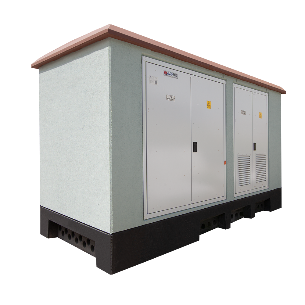 Elko   Monoblok Beton Köşk, 1600 kVA, Boyutlar: 7,500x2,500x3,500mm, Bölümler: OG +Trafo+AG Pano