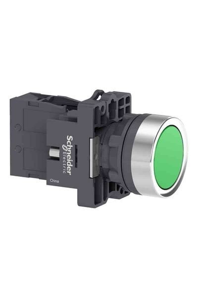 Schneider (XA2EH031) 1 NA Yeşil Kalıcı buton