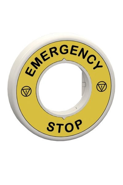 Schneider (ZBY9W2B330) Ø 60 mm acil durdurma kırmızı sabit ışıklı çember 24V AC/DC